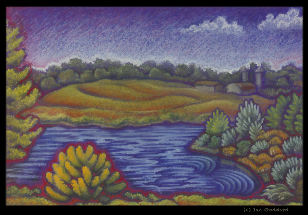 Candy Lake, by Ian
        Goddard (pastels)